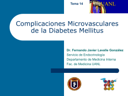 Complicaciones Microvasculares de la Diabetes Mellitus