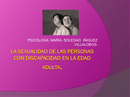 SEXUALIDAD DE LAS PERSONAS CON DISCAPACIDAD EN …