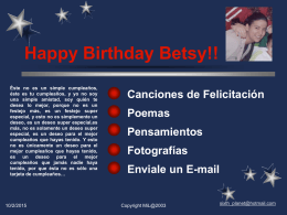 Happy Birthday Betsy!!