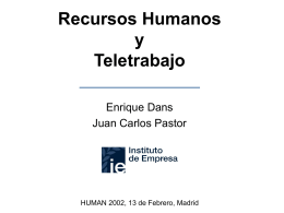 HUMAN2002 - Recursos Humanos y Teletrabajo