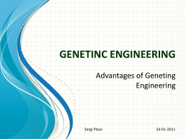GENETINC ENGINEERING