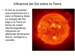 Influencia del Sol y la Luna sobre la Tierra