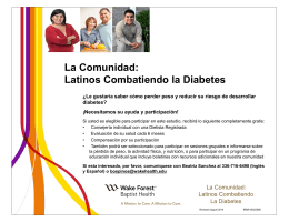 La Comunidad: Latinos Combatiendo Diabetes
