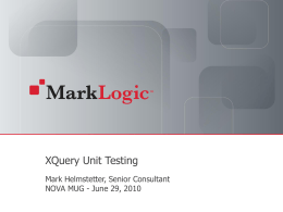 XQuery Unit Testing