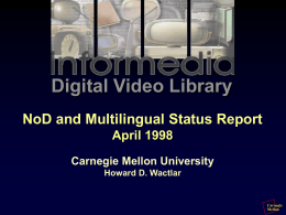 Remaining Challenges talk - Carnegie Mellon University