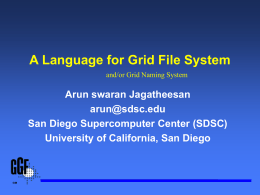 A Language for Grid File System