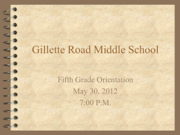 Gillette Road Middle School - North Syracuse Central