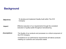 Quality Audits for Manufacturing