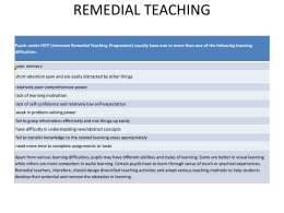 REMEDIAL TEACHING - kvszietmysorephysics