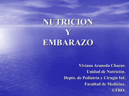 NUTRICION Y EMBARAZO - Facultad de Medicina UFRO