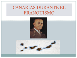 CANARIAS DURANTE EL FRANQUISMO