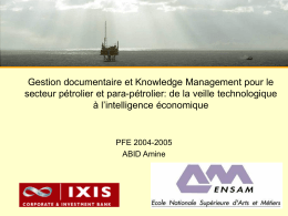 Gestion documentaire et Knowledge management pour le