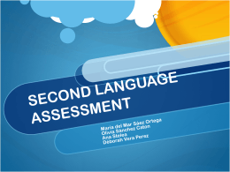 SECOND LANGUAGE ASSESSMENT - Proyecto Webs