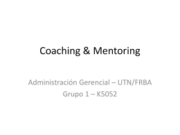 Coaching & Mentoring - gsalazar