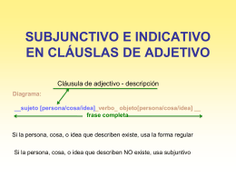 USE OF SUBJUNCTIVE & INDICATIVE IN ADVERBIAL …