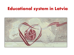 Izglītības sistēma Latvijā