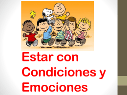 Estar with conditions and Emotions