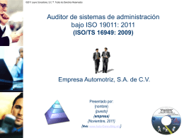 ISO 19011: 2011 - Auto Consulting