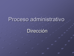 Proceso administrativo - Facultad de Medicina UFRO