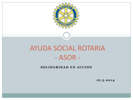 AYUDA SOCIAL ROTARIA (ASR)