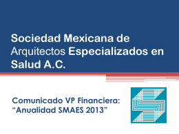 Sociedad Mexicana de Arquitectos Especializados en Salud …