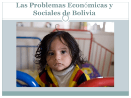 Las Problemas Economicas de Bolivia
