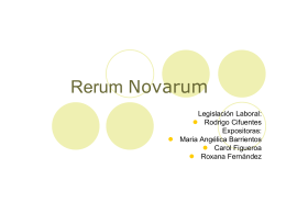 Rerum Novarum - Trabajo Social UDLA