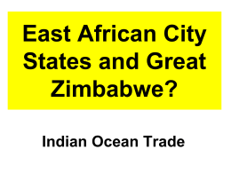 15 East African City States and Great Zimbabwe 2015