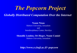 Popcorn (Paradime Of Parallel Computation Over Remote
