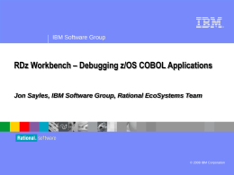Debugging z/OS COBOL Programs