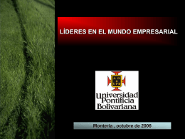 Diapositiva 1 - Universidad Pontificia Bolivariana