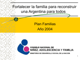 Fortalecer la familia para reconstruir una Argentina para
