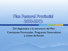 Plan Pastoral Provincial 2009-2012