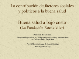 The Contribution of Social and Political Factors to Good