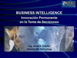 Business Intelligence - Universidad Abierta Interamericana