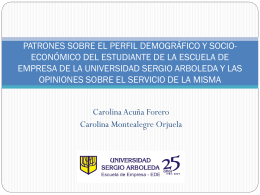 Diapositiva 1 - U. SERGIO ARBOLEDA