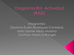 Diagrama Rol Actividad (RAD)