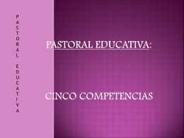Pastoral educativa: cinco competencias