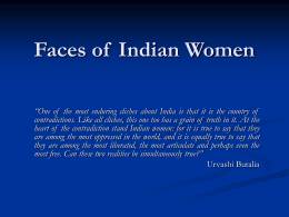Faces of Indian Women - Sam Houston State University