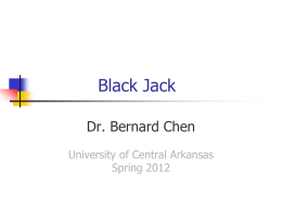 Black Jack Game by Python - Georgia State University