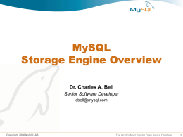 MySQL Cluster - Virginia Commonwealth University