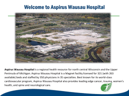 Aspirus Wausau Hospital Orientation Manual