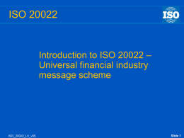 The success of ISO 20022