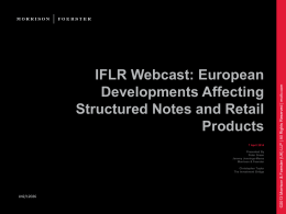 IFLR Webcast: European Developments Affecting …