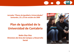 Plan de Igualdad de la Universidad de Cantabria