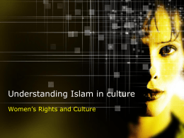 Understanding Islam in Culture - Winston