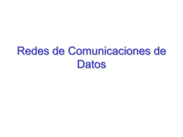 Redes de Comunicaciones de Datos