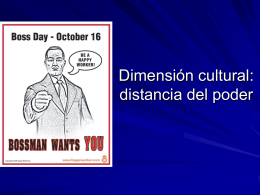 Cultural dimension: Power Distance