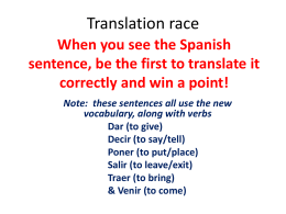 Translation race