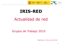 plantilla presentacion ppt - RedIRIS